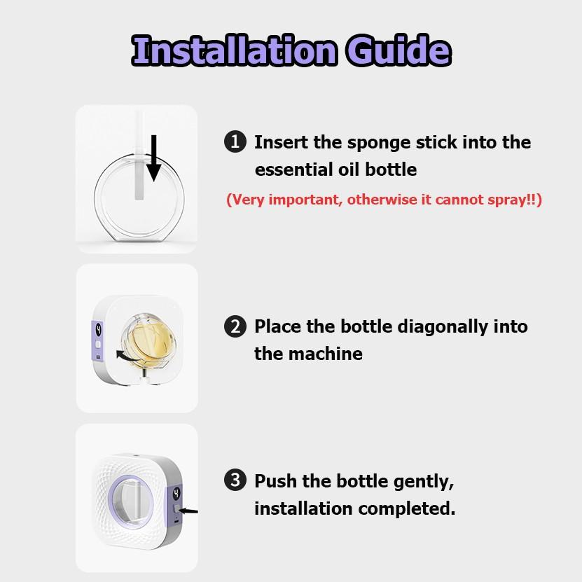 Automatic Timer Aroma Spray Machine, Rechargeable Essential Oil Diffuser, 4 Spray Modes, Multi-Scene Use