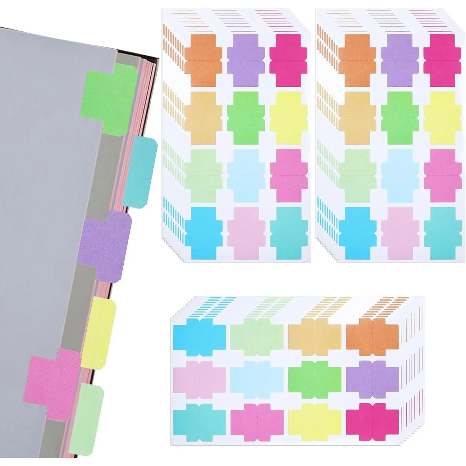 360 count Sticky Blank Monthly Index Tabs Double-Sided Page Marker