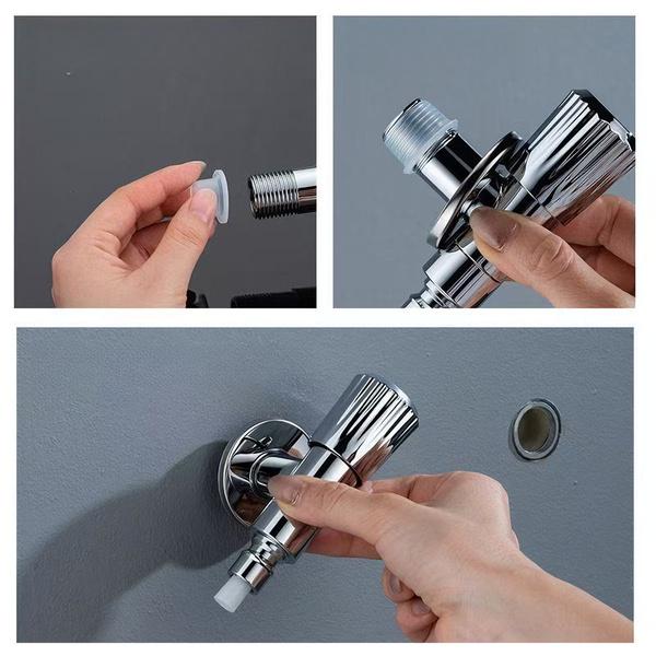 30 Silicone Washers Set, Leak-Proof Rubber Seals for Faucets, Angle Valves, Pipes, Essential Hardware Replacement Kit