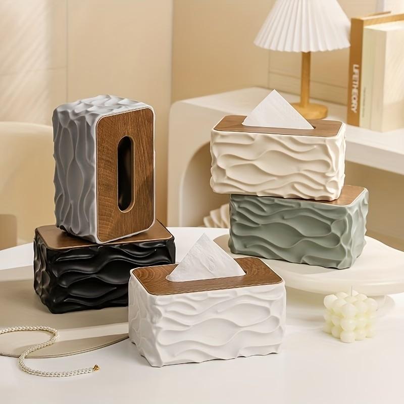Modern Large Plastic Tissue Box, Space-Saving for Home