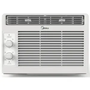 Midea 5,000 BTU Mechanical Window Air Conditioner, Covers up to 150 Sq ft, Easy Installation, MAW05M1WWT, White, New outdoorfun aire acondicionado