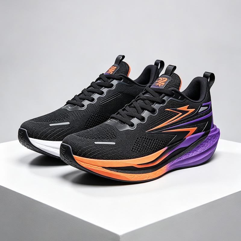 New Men's Lightweight Cushioned Athletic Running Shoes, Breathable Mesh Gradual Thick Sole, Soft Elastic Outsole Anti-Slip Durable, Multi-Color Options
