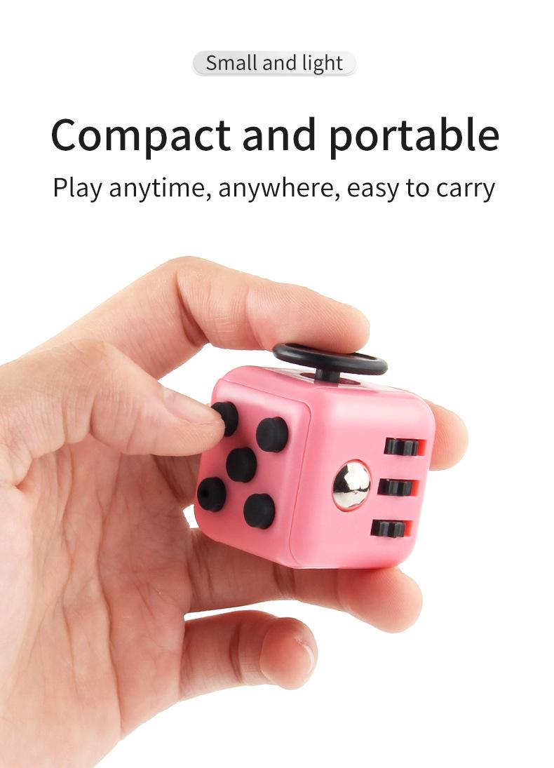 6-Side Fidget Cube Stress Relief Infinity Cube Dice Toy for Adults