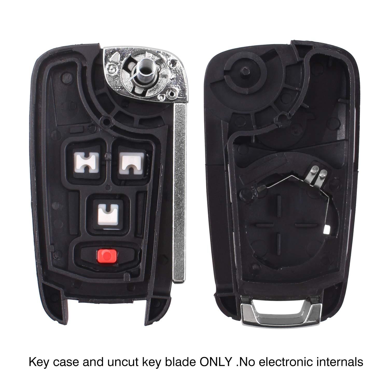 Chevrolet Foldable Flip Cover Keychain Replacement Protective Case, Durable Design for Multiple Years, Suitable for Car Owners Seeking Protection