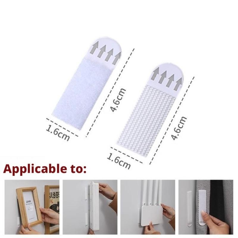 Picture Frame Magic Tape, Damage-Free Wall Sticker for Frames & Murals, High-Stick Reusable Hanging Strips, Stretch Release Adhesive for Posters, Removable Hook & Loop Fastener