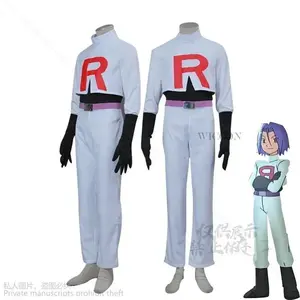 Just Saiyan  Rocket Cosplay Jessie Musashi James Kojirou Costume Halloween Anime Accessories Wig Full Set Roleplay Cos Sportwear
