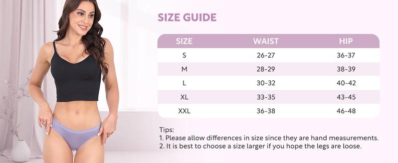 DAVID ARCHY Women's High Waisted/Low Waisted Bikini-Breathable Briefs Panties Rayon Made from Bamboo Soft Seamless 4 Pack Thongs Comfortable & Moisture Wicking