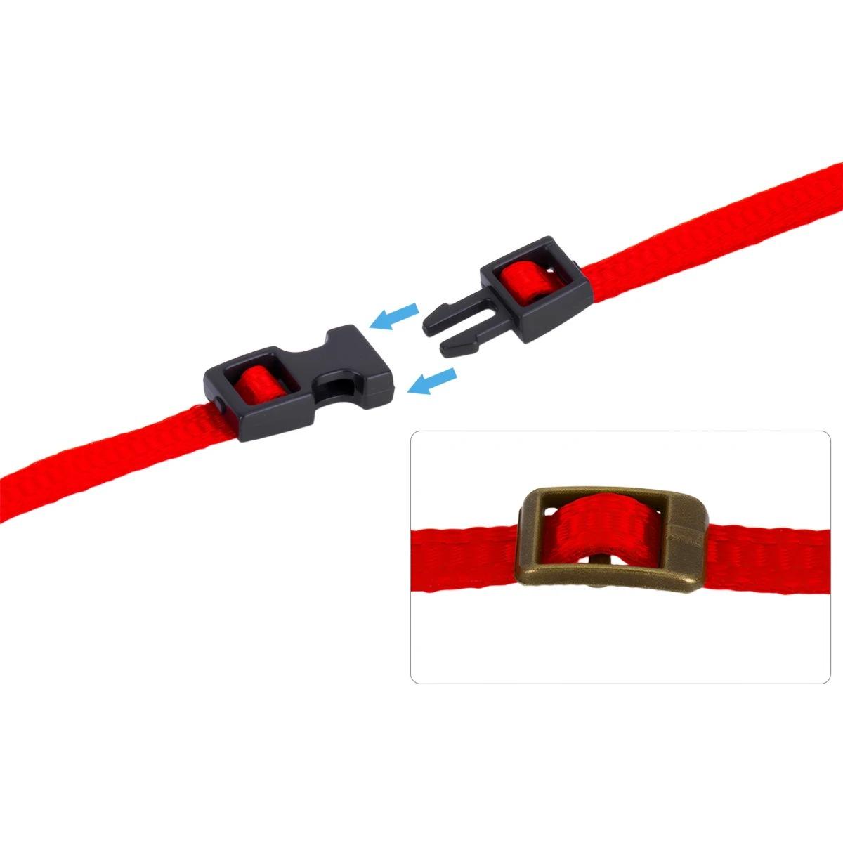 1/10 1/18 1/24 Scale RC Crawler Accessories, 5PCS 30CM Nylon Tie Down Ropes with Buckles for TRX4M SCX24 Roof Rack