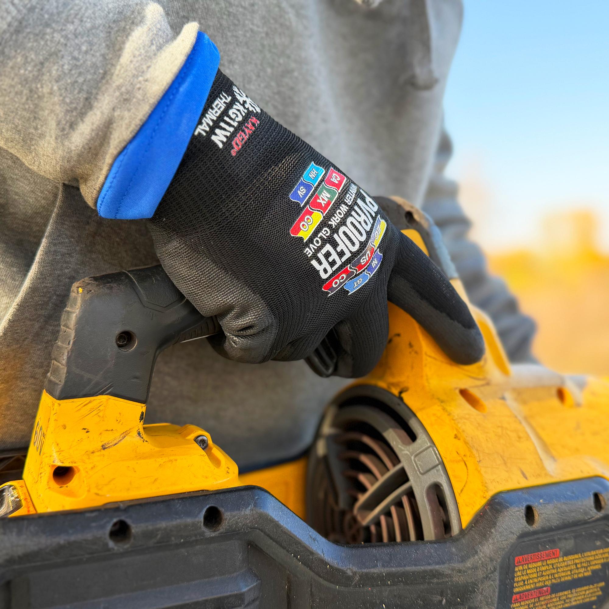 CARNALITO x KAYGO Thermal Winter PU Coated Work Gloves — Born from pride and built for roofers, builders, mechanics, and warehouse heroes. Stay warm, strong, and united through construction, roofing, loading, and all tough winter jobs
