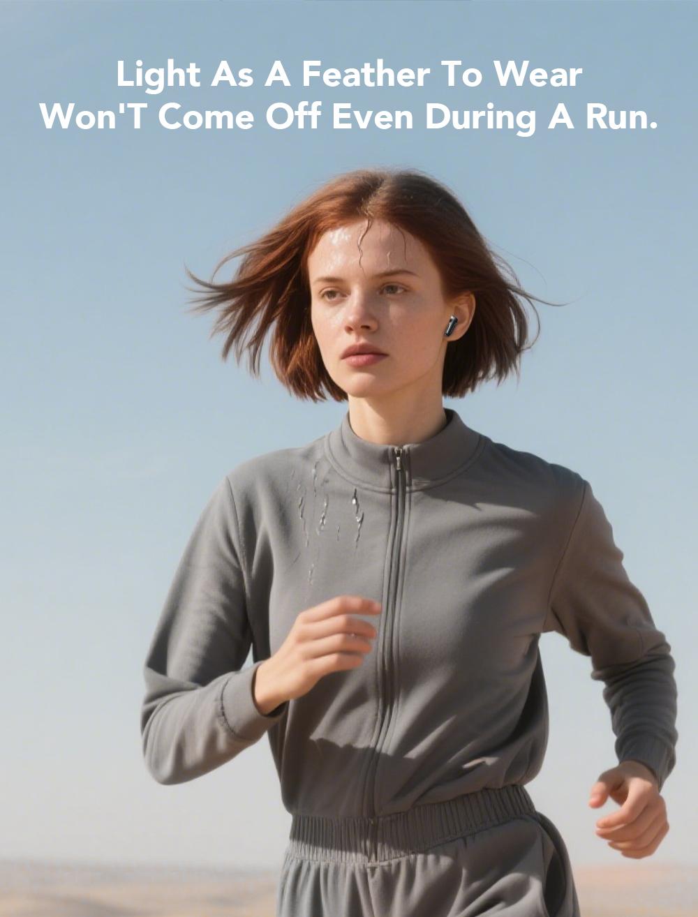 HTC NE20 - Wireless Bluetooth Earphones, LED Screen, Bluetooth 5.4, Charging Box, IPX4 Waterproof, Built-in Microphone. Suitable for office, sports, study and voic