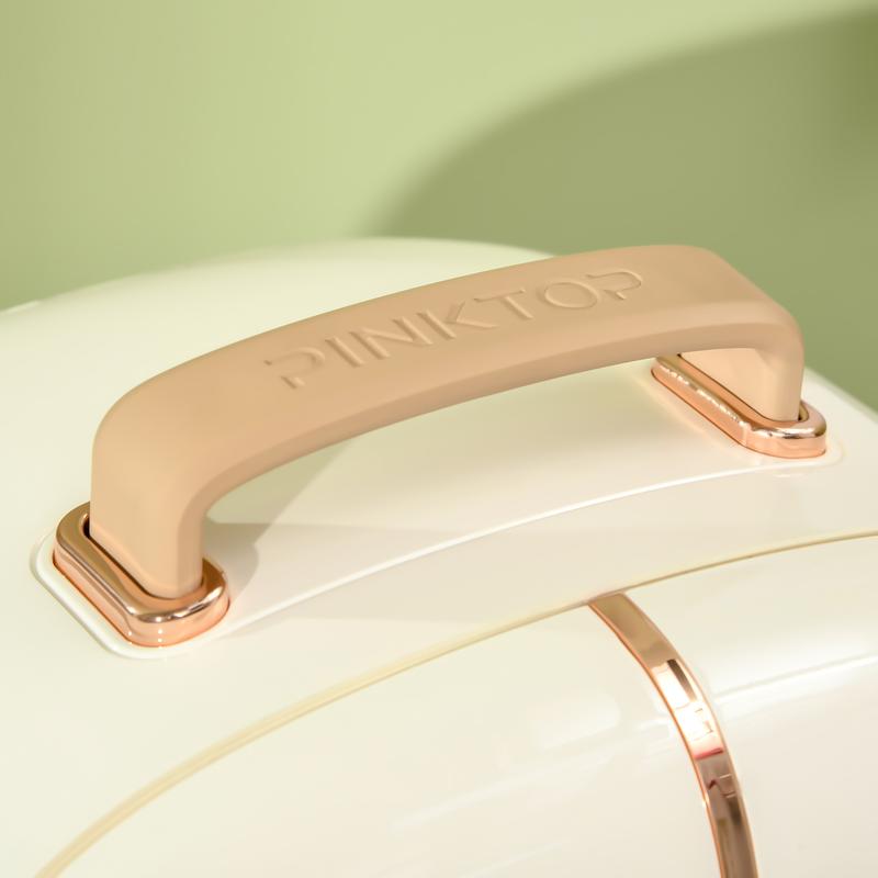 Portable Skincare Fridge with LED Display, 12L Mini Fridge for Beauty, Makeup and Cosmetics, Small Refrigerator Cooler for Bedroom, Home Office, Desktop, White mini fridge