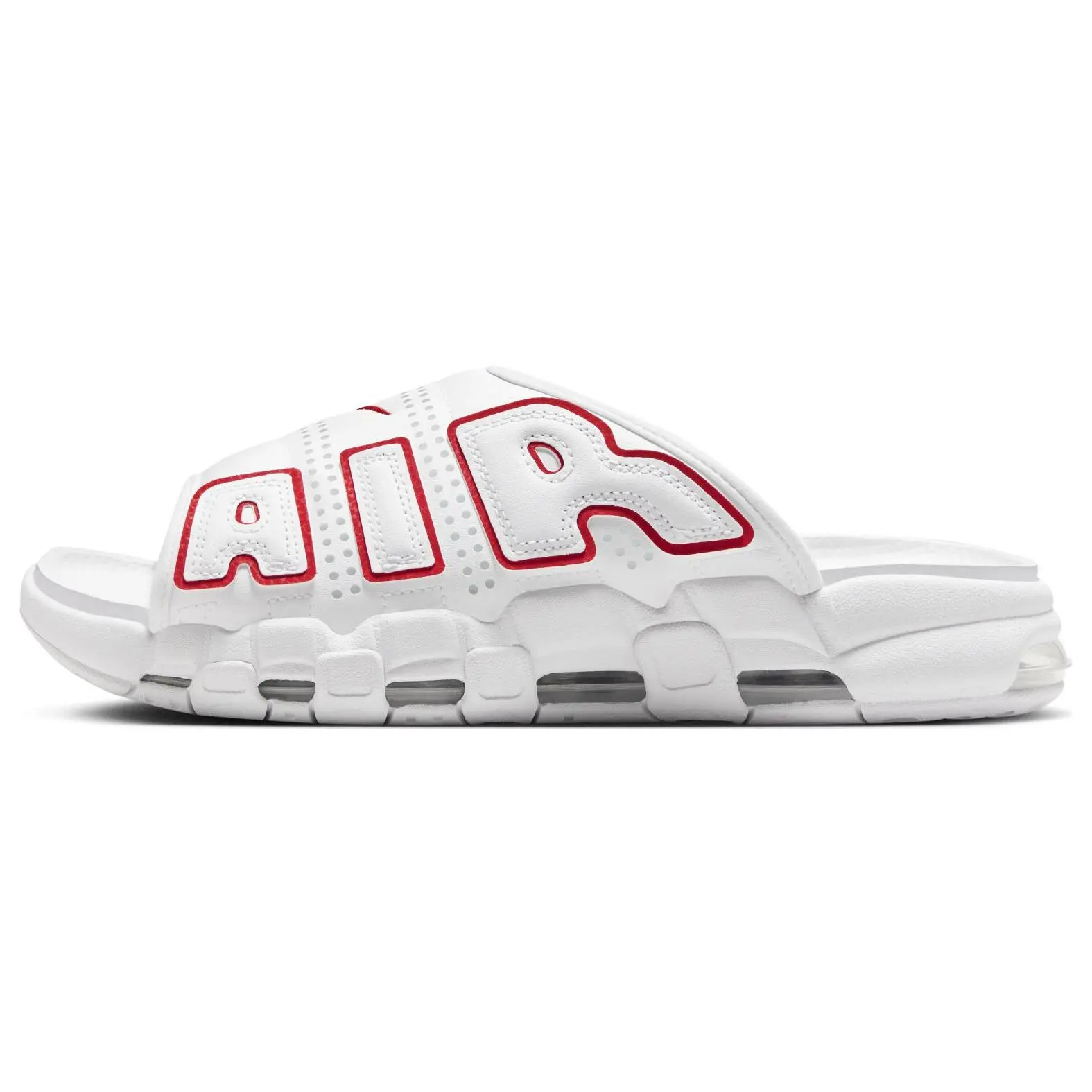 Nike Air More Uptempo Slide 'White University Red' FD9883-100
