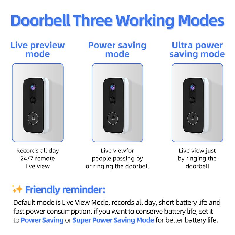【2026 Flash Sale 】JOOAN Free Cloud Storage 2K Doorbell Camera, 2.4G WiFi Only Smart Wireless Charging Camera, Supports: Human Detection, Motion Detection, Two-Way Audio, Night Vision, Instant Alarm, Indoor And Outdoor Apartment Surveillance Cameras 【2026 Flash Sale 】JOOAN Free Cloud Storage 2K Doorbell Camera, 2.4G WiFi Only Smart Wireless Charging Camera, Supports: Human Detection, Motion Detection, Two-Way Audio, Night Vision, Instant Alarm, Indoor And Outdoor Apartment Surveillance Cameras