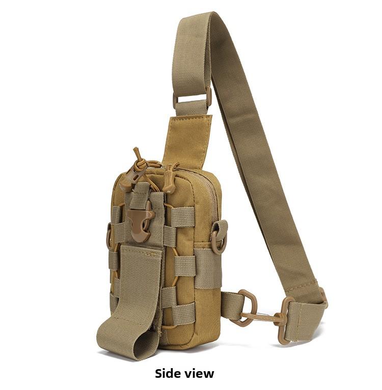 Outdoor Tactical Portable Breast Bag Multifunctional Kettle Bag Leisure Shoulder Crossbody Bag Mountaineering Cycling Travel Mobile Phone Bag