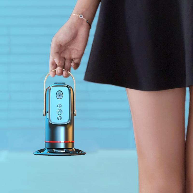 5-In-1 Smart Face Tracking Gimbal with Tripod, Wireless Selfie Remote, Light, Auto Rotation, Phone Stabilizer, Smartphone Vlogging Kit, Video Camera Accessory Kit