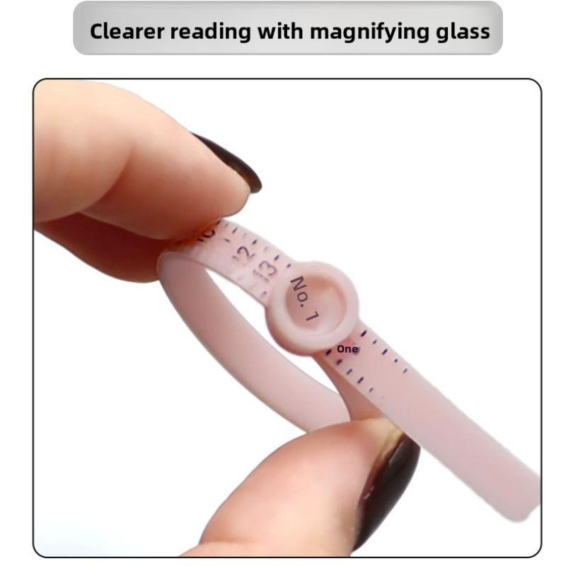 Ring Sizer Tool, Measuring Ruler for Accurate Measurement, Available in Three Colors, Essential Jewelry Making Accessory, Easy-To-Use Finger Gauge, Accuracy