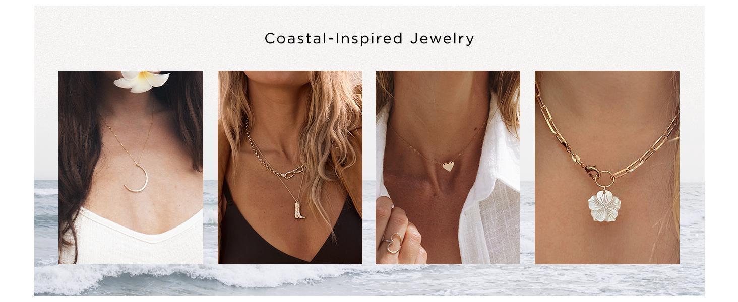 Michelle The Original Chunky Cross Chain Necklace for Women – Premium Waterproof, Tarnish-Free, Gold & Silver PVD Coated Jewelry – Hypoallergenic – Perfect for Beach, Weddings, Gifts