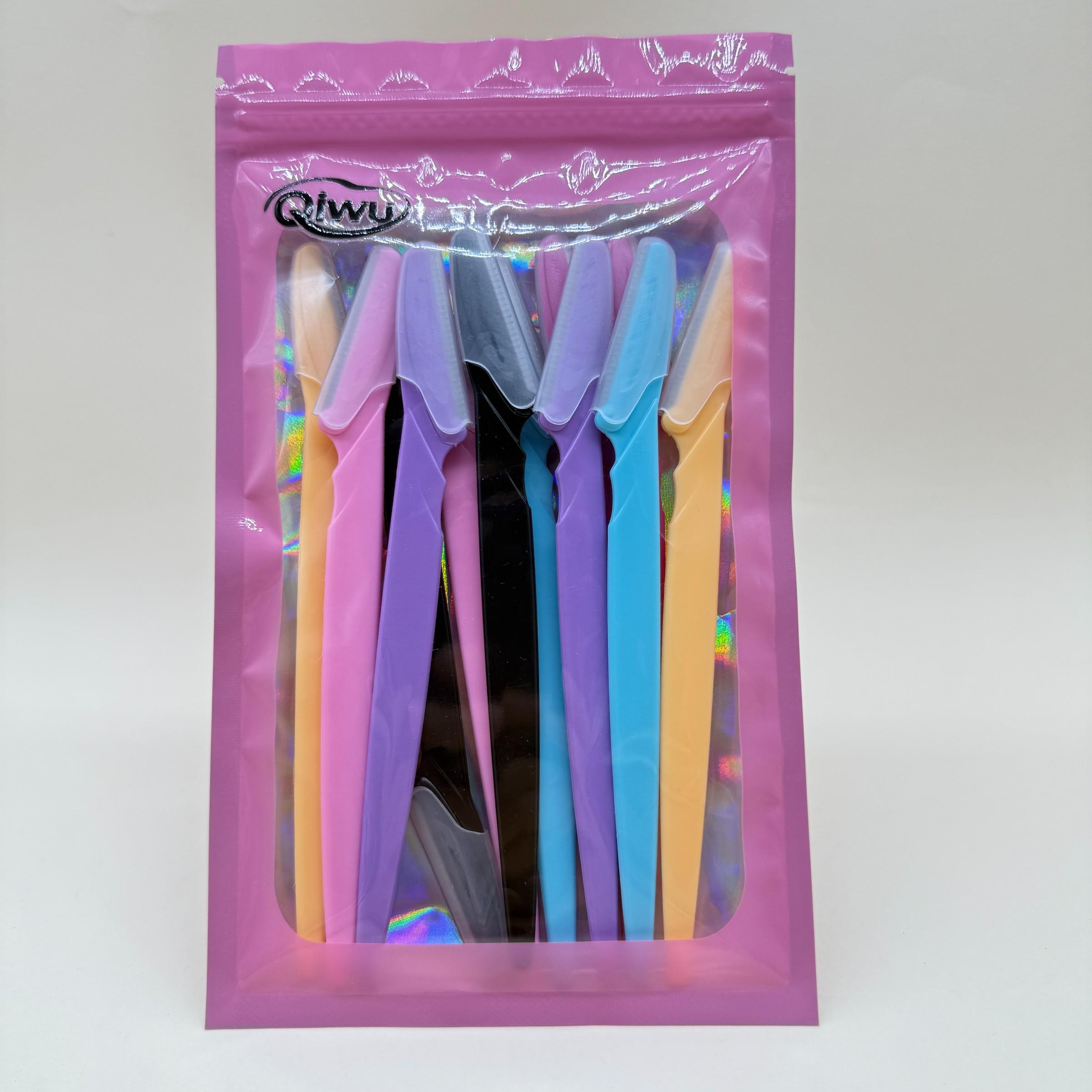 12-Piece Eyebrow Trimmer Set, Safe Packaging with Blade Protection Caps, Portable Facial Hair Removal Tool for Women, Beauty Essentials