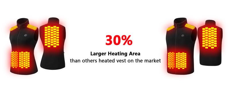 【Includes Power Bank】Norwell Heated Vest Fleece Vest Puffer Vest Women Sleeveless Zip Up Outerwear Stand Collar Quilted Vest Warm Winter Jackets Coats with Pocket