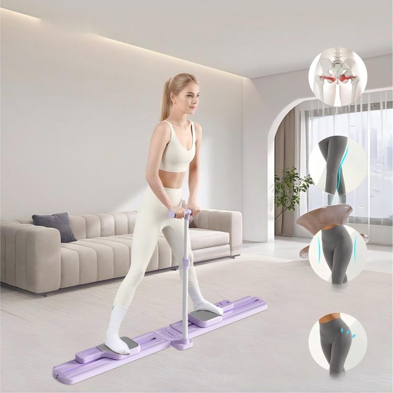 Adjustable Height Ski Machine Trainer, Simulated Skiing Sports Equipment, Indoor Use, Detachable Design for Easy Storage, Fun Fitness Equipment Suitable for the Whole Family, Can Be a Holiday Gift