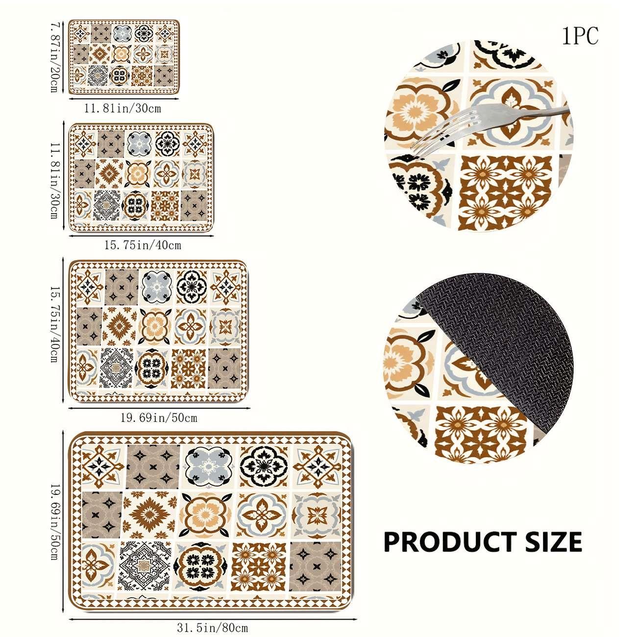 Multi-Functional Table Mat, Classic Plaid Print Rubber Coaster, Easy Clean, Water Absorbent, Non-Slip, Durable, Ideal for Kitchen and Bedroom