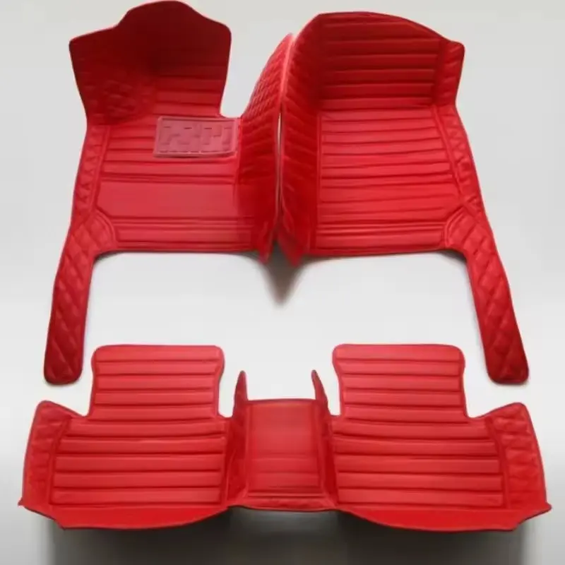 Custom Artificial Leather Car Floor Mat For Ford Ranger 2018~2022 Left/Right -hand Drive Auto Interior Accessories Front And Rear Row Fashion Styling Carpet Waterproof Design Full Coverage
