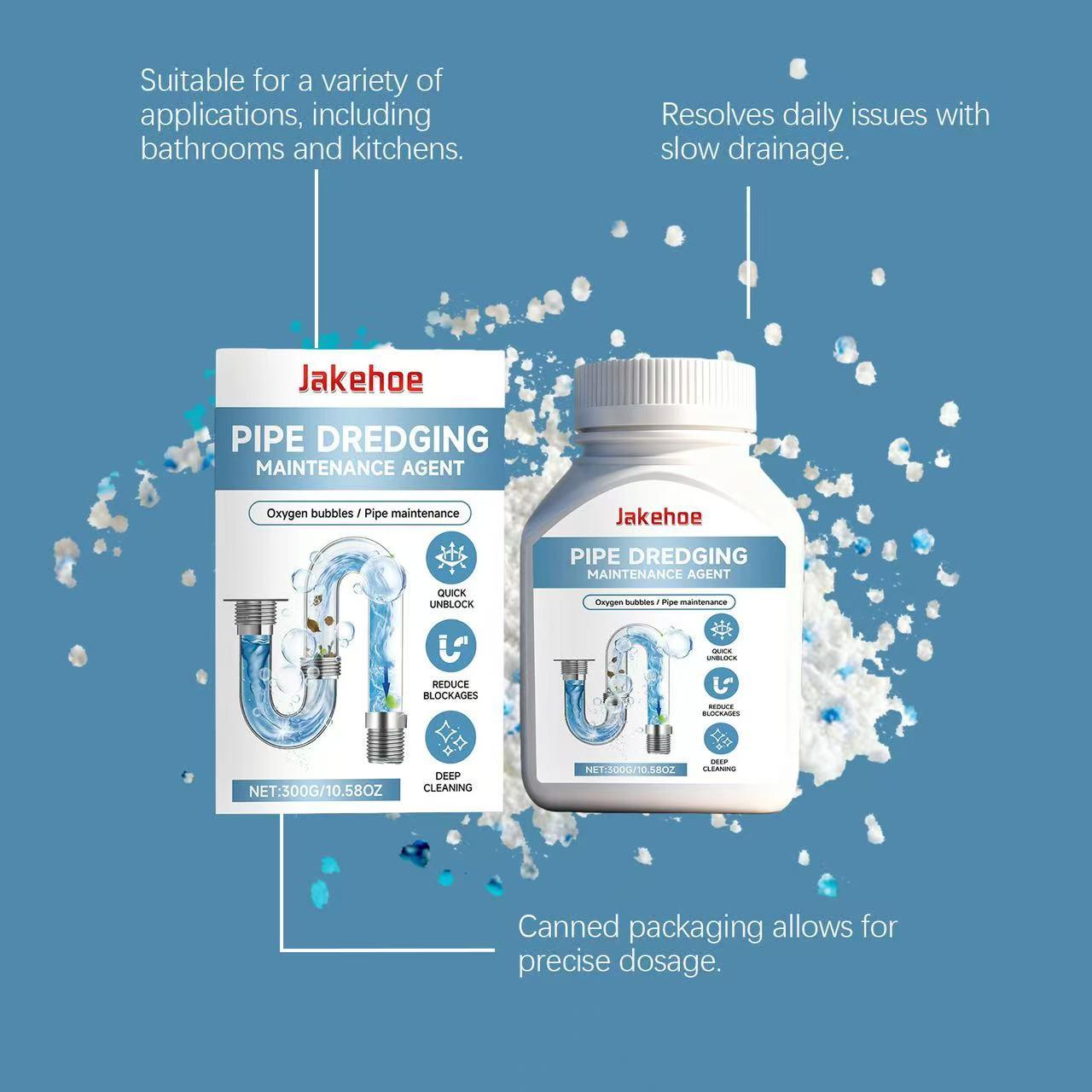 Drain Cleaner Kitchen Grease Bathroom Hair Clog Protection Odor Removal Household Cleaning Agent, Effective Pipeline Care Solution