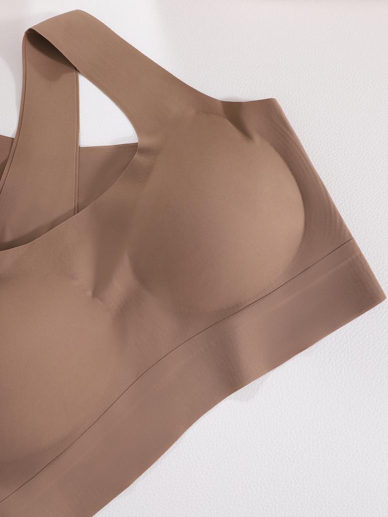 3PCS Women's Wireless Sports Bra Set, Workout Bras, Breathable Hollow Out Design, Adjustable Straps, Removable Pads, Daily Wear, All Seasons, Athletic Fitted