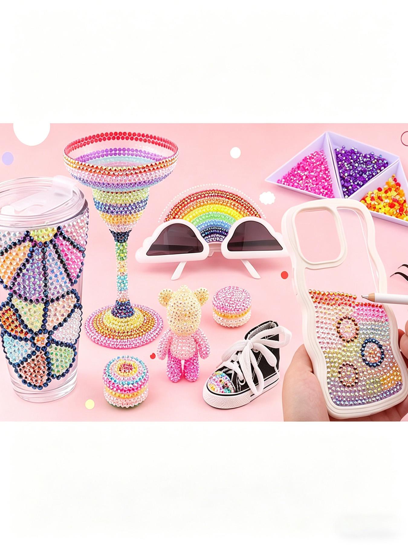 24 Grid 24000pcs Candy Resin Rhinestones, 3mm Ab Color Flat Back Jelly Water Drills, DIY Jewelry, Nail Art, Phone Decorations