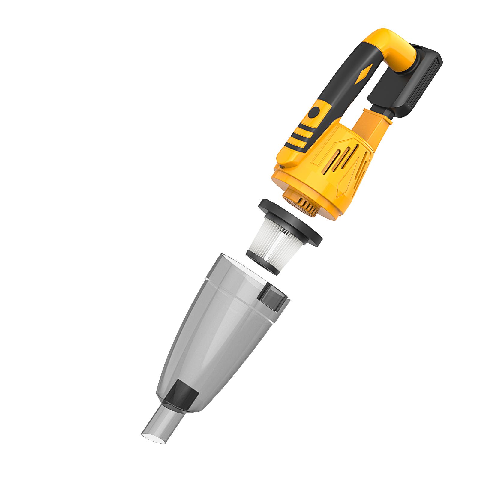 (NO Battery)Cordless Vacuum Cleaner for Dewalt 20V Batteries, Car Vacuum Cleaner Portable with 3 Filter for Hard Floor Car Pet Hair