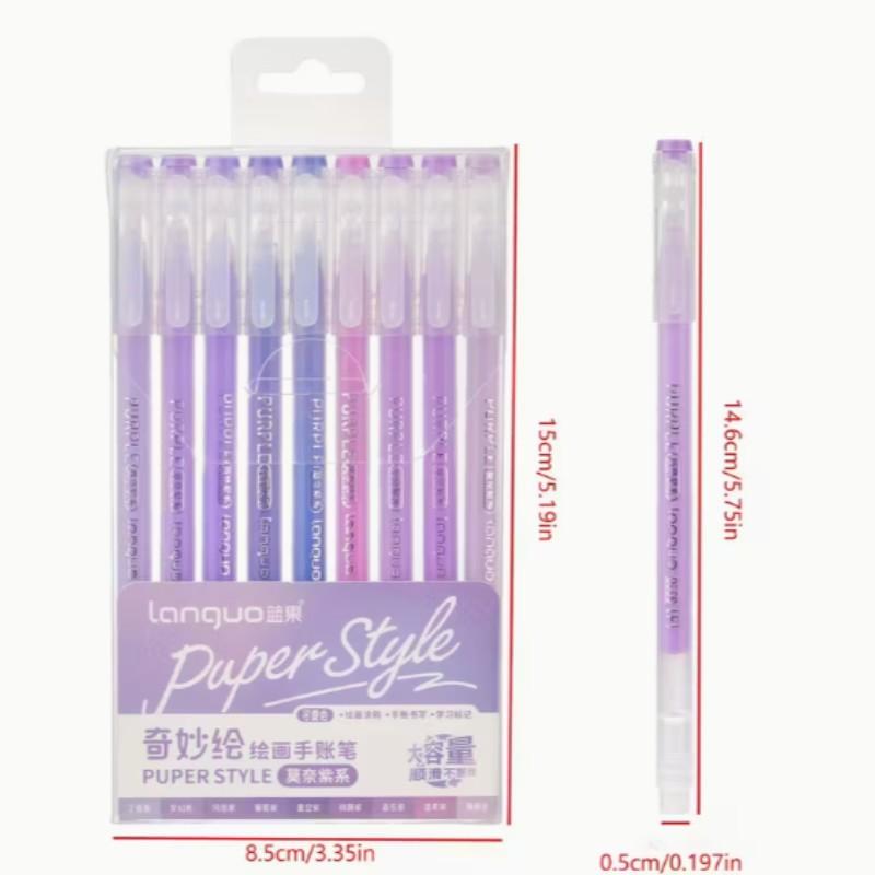 Languo 162 Color Gel Pens with Fine Tip, Suitable for Adult Coloring Books, Layered Acrylic Markers, Ideal for Handwriting and Drawing