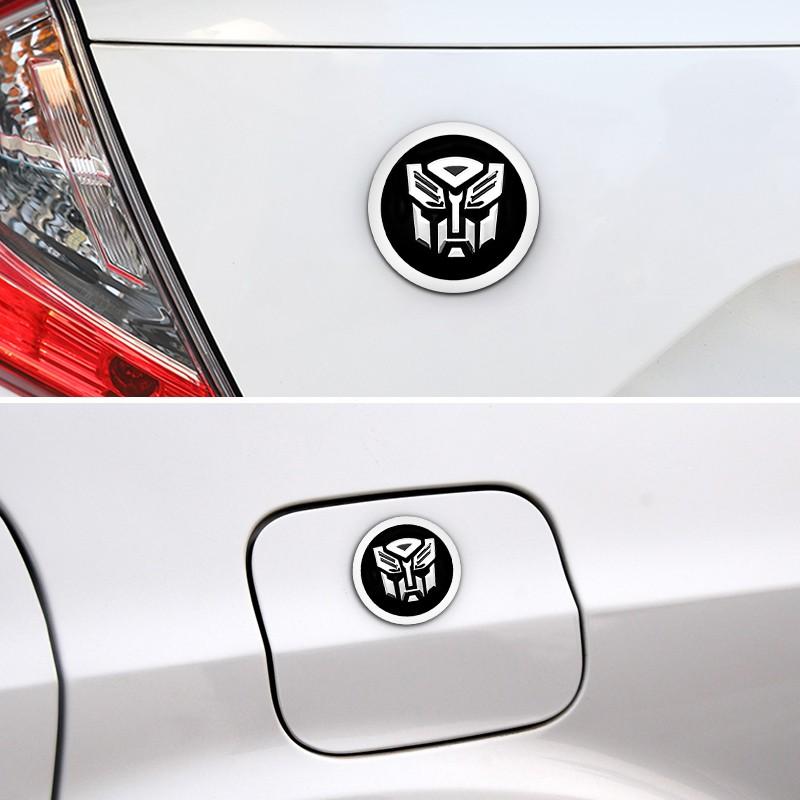 1Pc Car 3D Car Stickers Autobots and Decepticons Transformer Badge Decepticon Emblem Tail Decal Cool Autobots Car Styling Car Accessories Automotive Exterior Decoration and Personalized Ride Look