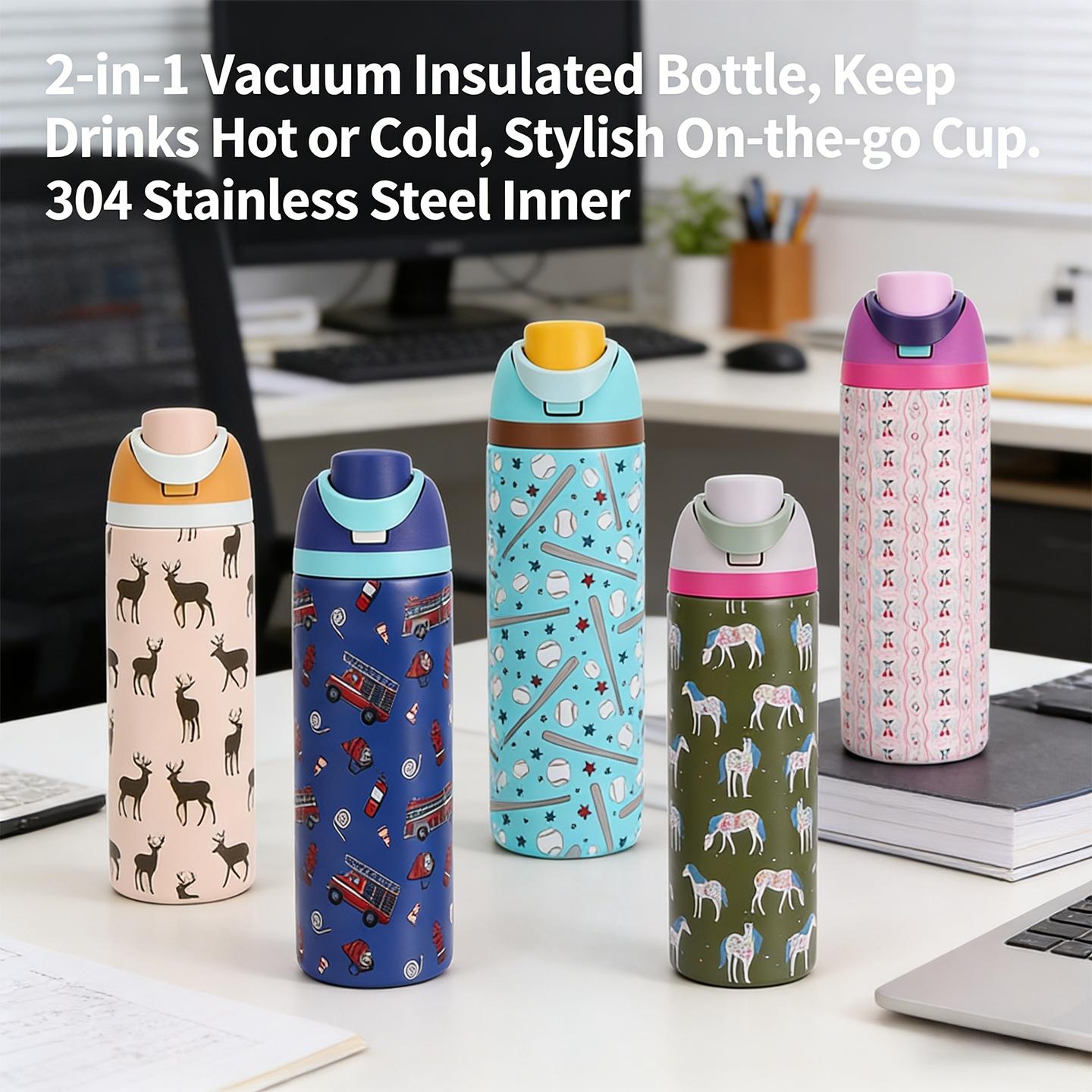 Universal replacement cup lid, leak-proof one-touch design, fits 16oz / 24oz / 32oz / 40oz cups, made of durable PP material, Tumbler Replacement Lid