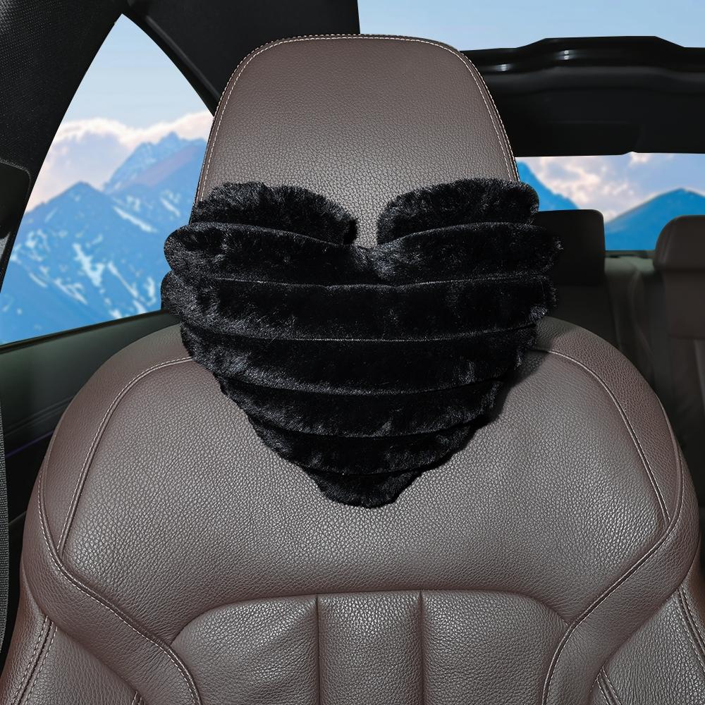 Heart Shaped Headrest Pillow, 1 Count Soft & Comfortable Car Neck Pillow, Plush Neck Pillow, Car Interior Accessories for Women & Girls, Car Accessory