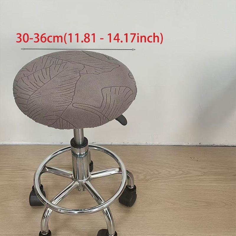 2pc Stretch Round Bar Stool Covers, Elastic Material, Fits Most Bar Chairs, Durable and Easy to Clean, Perfect for Home and Restaurant Use