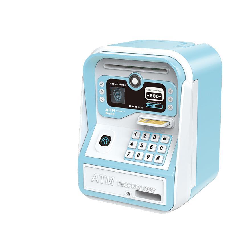 Upgraded Atm Deposit Machine, Automatic Money Saving, Password Protected, Easy Operation, Safe & Convenient, Perfect Gift for Kids over 3 Years, Coin Box