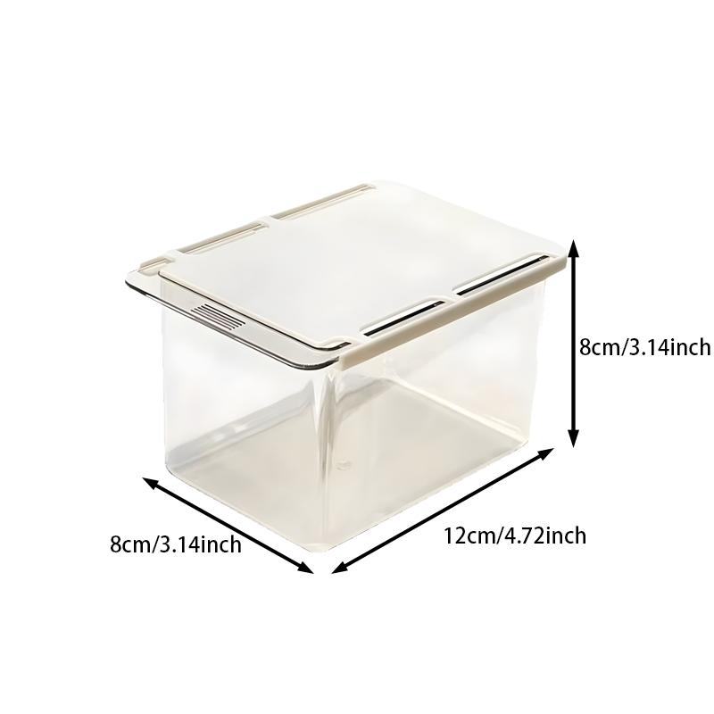 Transparent Cartoon Bathroom Mirror Cabinet Drawer Storage Box, Cotton Swabs Makeup Pads Organizer, Pull-Out Design, Ideal for Bathrooms