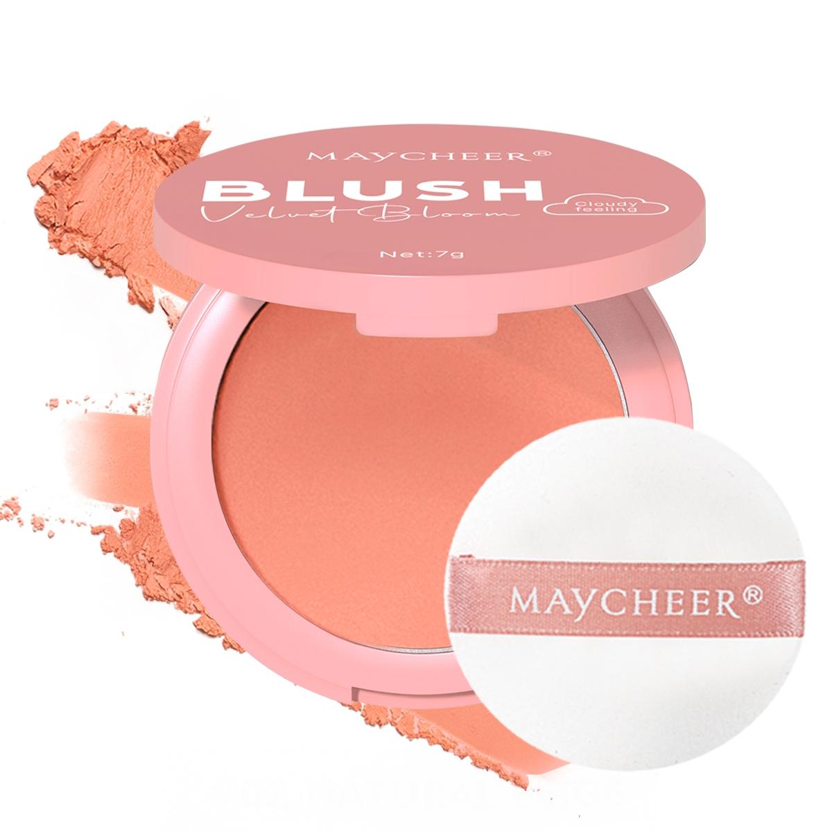 Matte Highlighter Blush Powder, Natural Makeup Effect, Long-Lasting, Fade-Resistant, Brightens Skin Tone, Perfect for Everyday Use