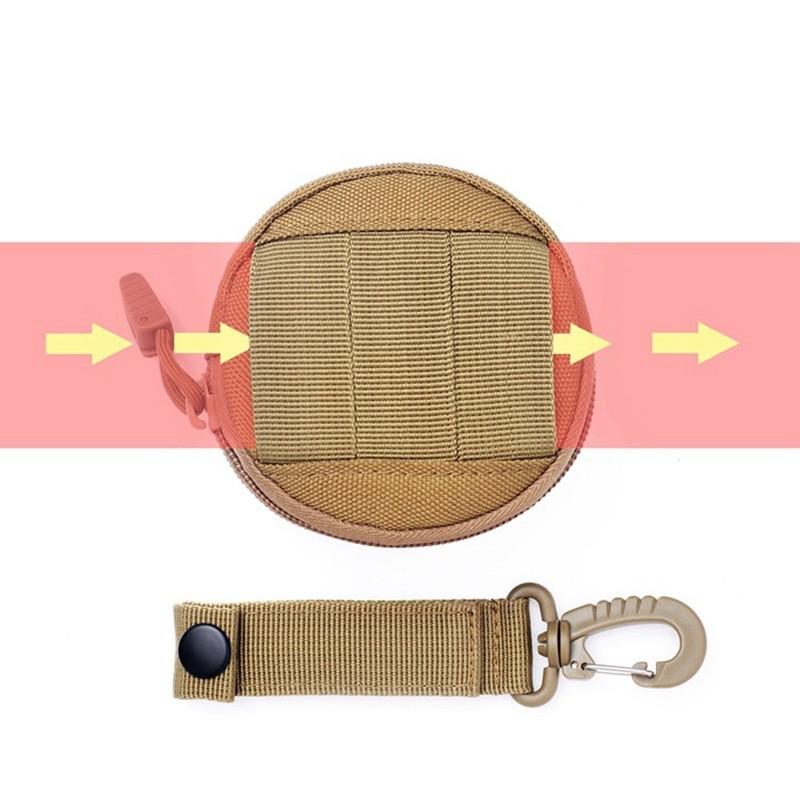 Durable Nylon Mini Storage Bag, Tactical Zipper Pouch for Daily Gear, Coin Purse, Keychain Holder, Wireless Earphone Stand, Portable Storage Organizer