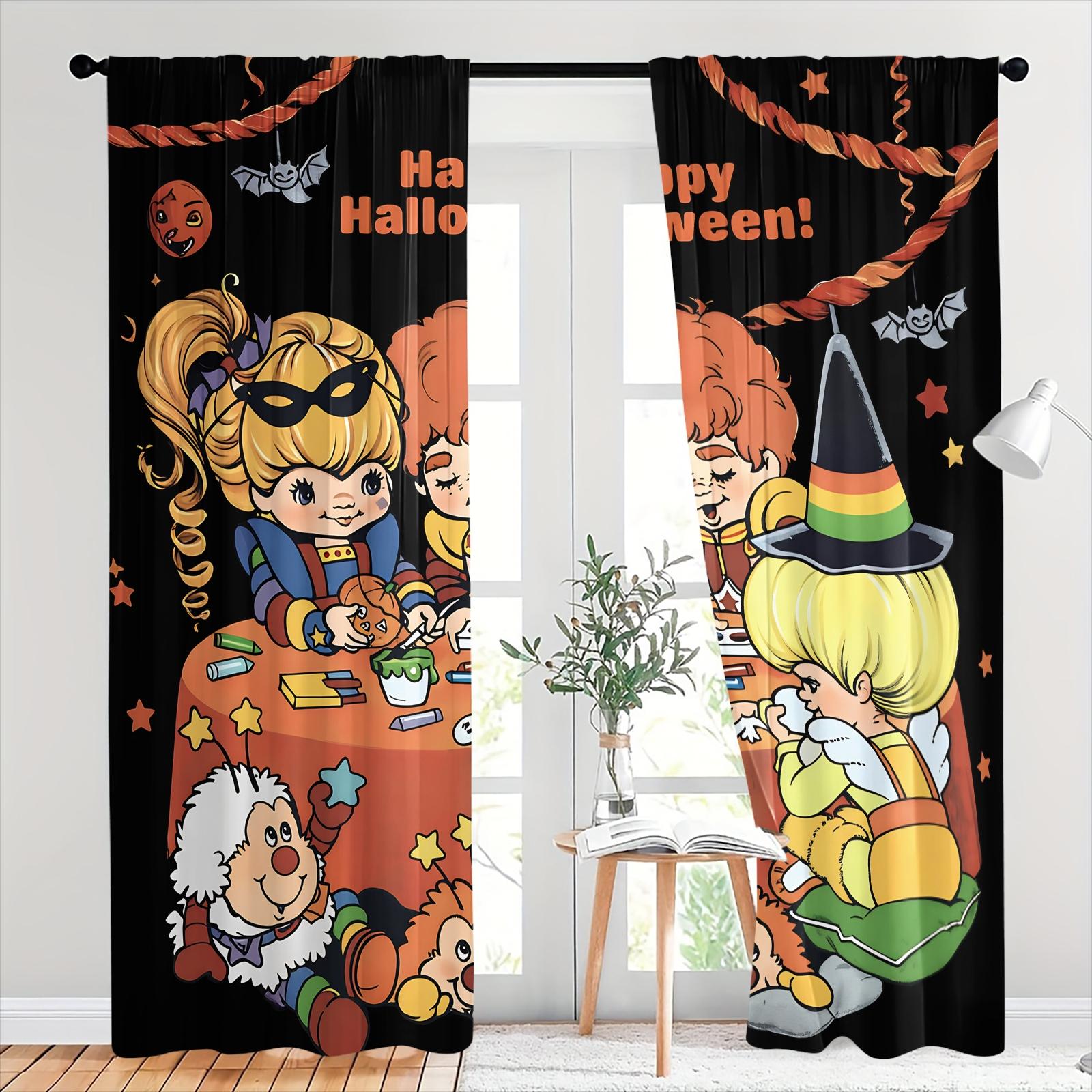 Trendy Black White Camouflage and Animal Silhouettes Curtains Home Decoration Curtain-Two-Piece Rod Pocket Design No Drilling Installation-Privacy Blocking Decorative Drape-Boys Bedroom/Designer Toy Display Room/Gaming Room Decor Window Drapes