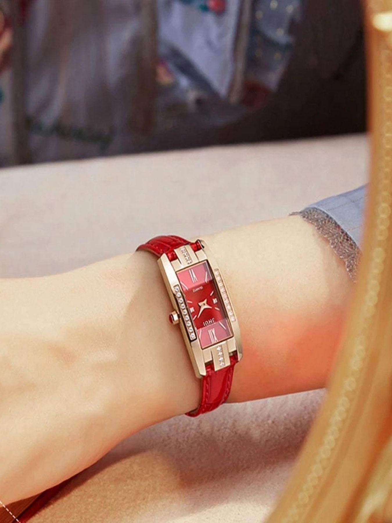 Fashionable and Elegant Women's Watches, Square Women's Quartz Leather Straps, Luxurious Women's Watches, Suitable for Gatherings and Daily Wear, Gifts for Friends