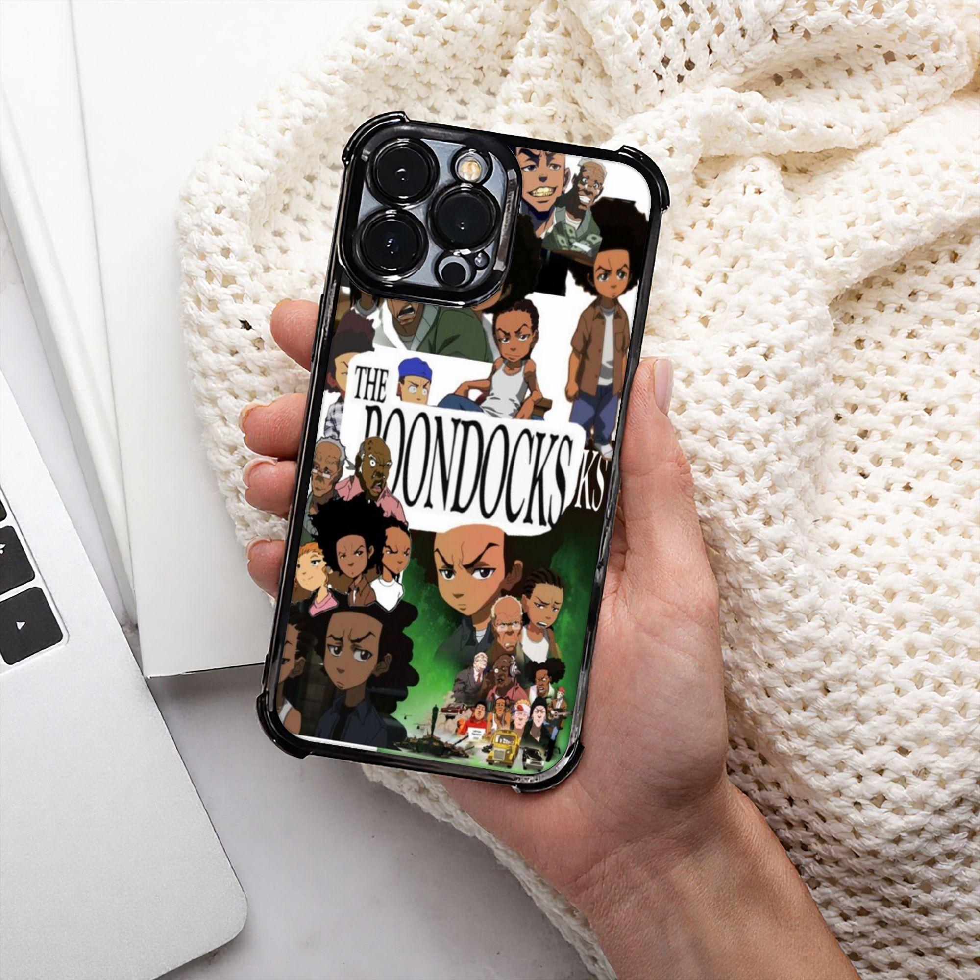 Phone Case, Casing - 1pc The Boondocks Phone Case with Electroplating Process, Phone Accessory Protective Cover Featuring Reinforced Cushioning And Collision Prevention, Compatible with iphone Models 17, 16, 15, 14, 13 Pro Max Accessories