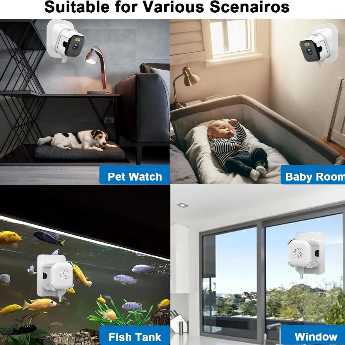 2K Window Camera, Indoor Camera，5G & 2.4GHz WiFi Indoor Dome Camera for Home Security with Full Color Night Vision, Human/Motion Detection, 2-Way Audio, 24/7 Recording