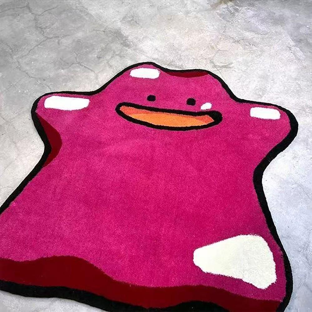 Creative Anime-Style Tufted Carpet, Soft Plush Non-Slip Rug for Bedroom Window Sills, Versatile Short-Pile Area Mat for Multiple Settings