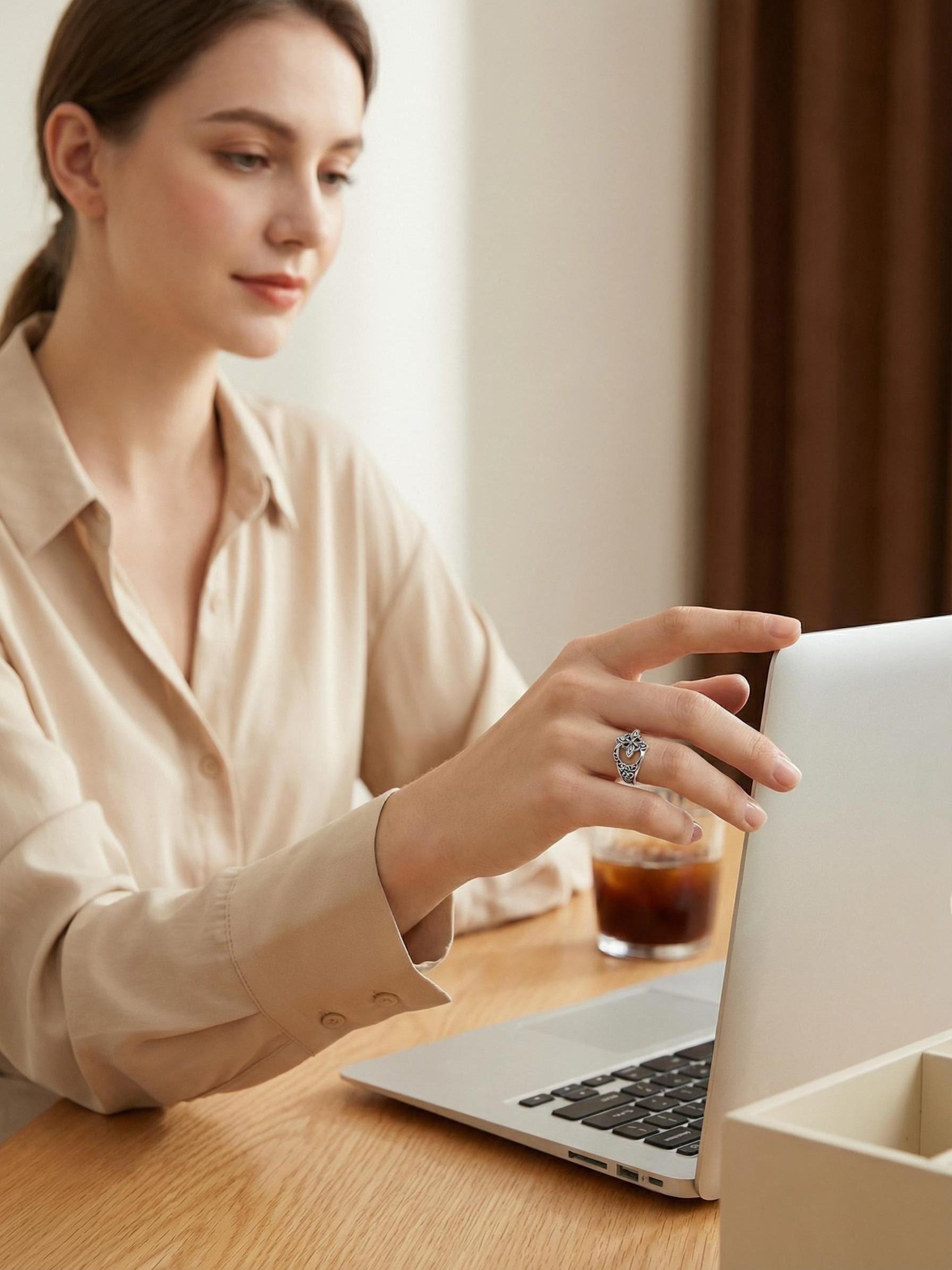 Celtic Knot Ring, Witch Knot Ring, Adjustable Open Ring, Hecate Ring, Pagan Witchcraft Protection Jewelry, Women's Ritual Gift