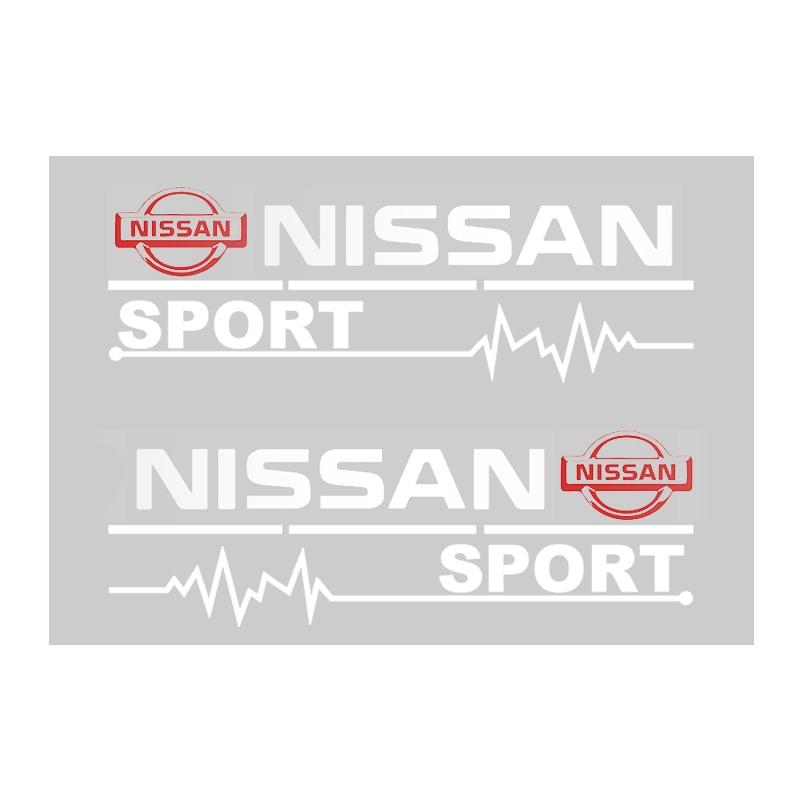 2 Piece Car Door Handle Decal Tire Rearview Mirror Sticker, Fits Nissan Nismo Almera Tiida Juke Teana Qashqai 350z 370z Gtr