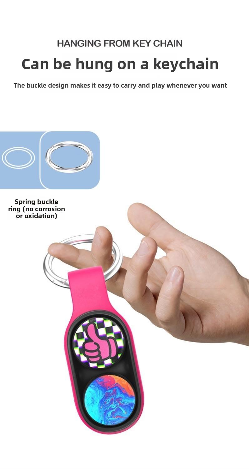 New Finger Stress Relief Keychain, Technology Novelty Boredom Reducer Toy, Unique Anxiety Release Accessory