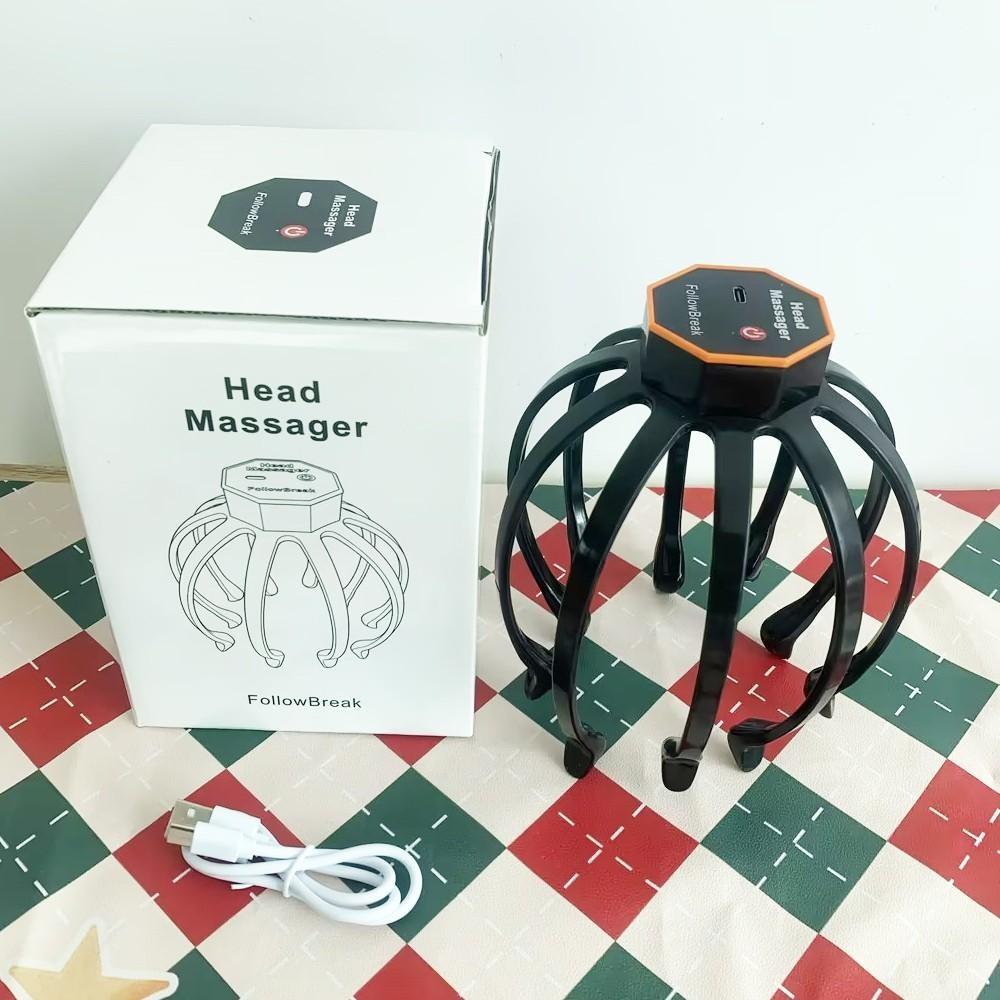 Portable Head Massager, Rechargeable Cordless Head Massager, 3 Adjustable Massage Modes, Holiday Gift