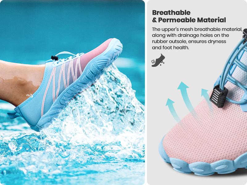 SEEKWAY Water Shoes for Women Adult Quick-Dry Aqua Sock Barefoot Men for Beach Swim River Pool Lake Hiking Kayaking Surfing SP001 Watershoes