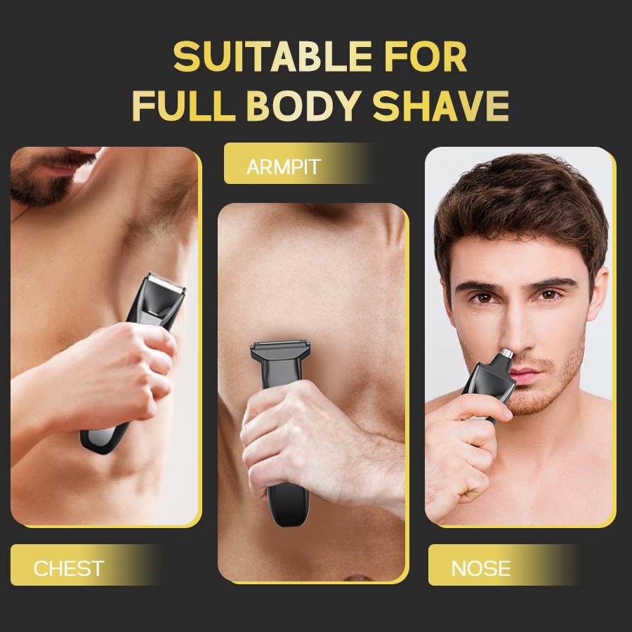 Largner Four-In-One Personal Care Trimmer Multigroomer, Ideal for Beards, Body, Nose, and Hair Grooming, Versatile and Efficient Haircut Tool